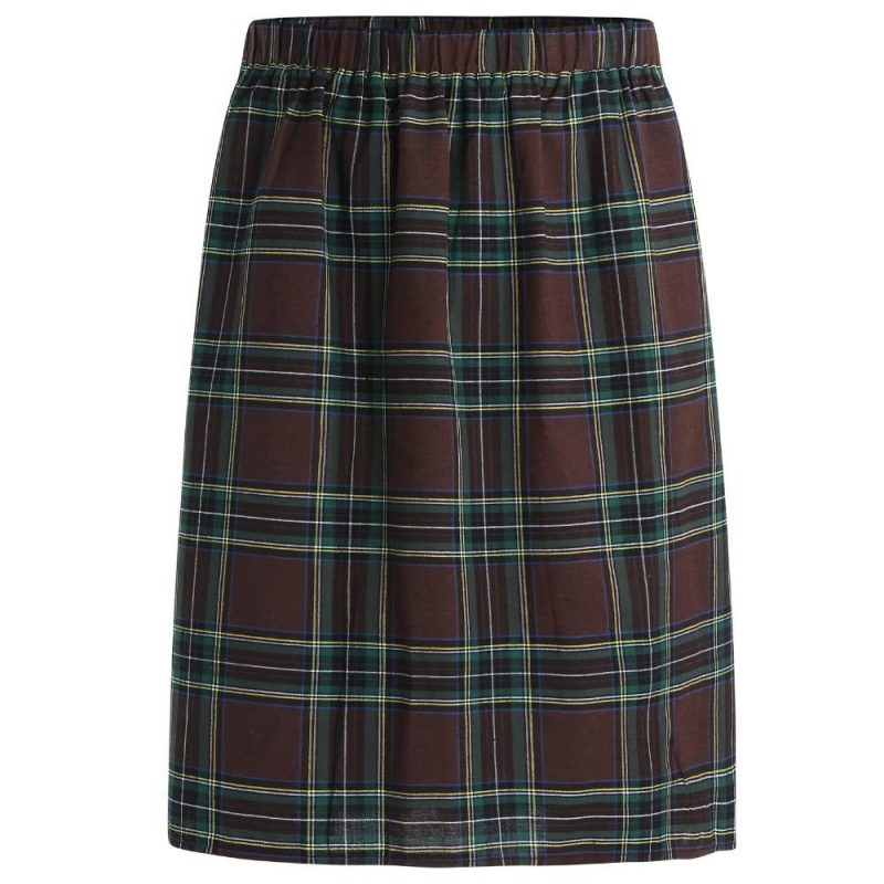 Kilt Écossais Punk Marron Et Vert