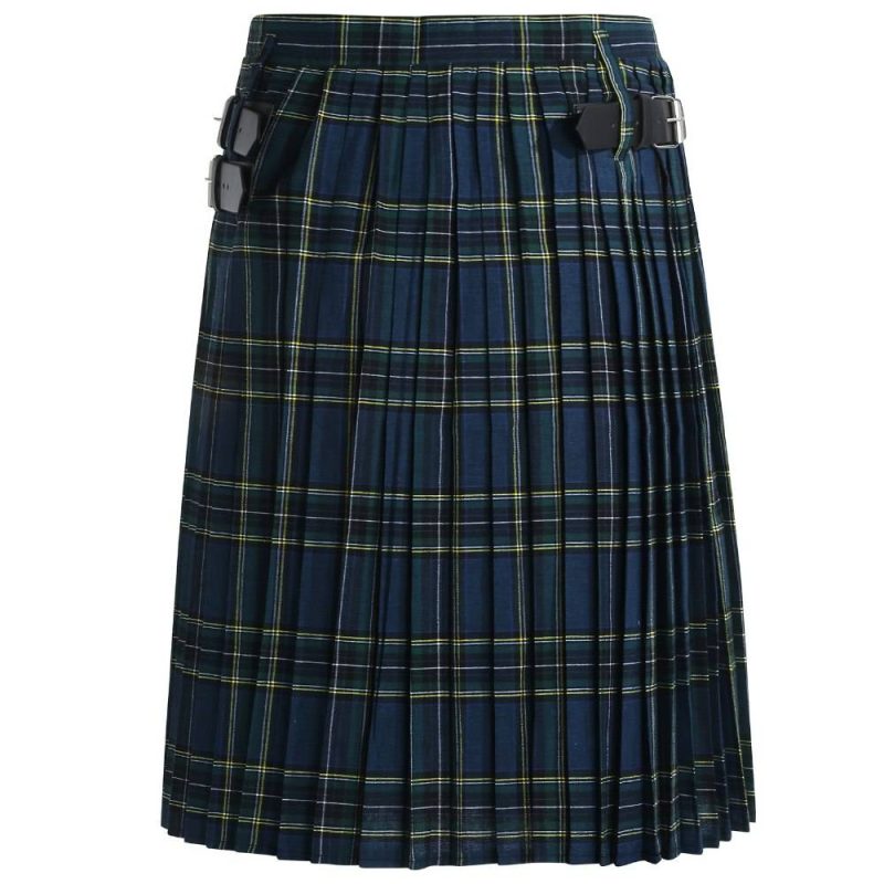 Kilt Écossais Traditionnel Vert Et Bleu