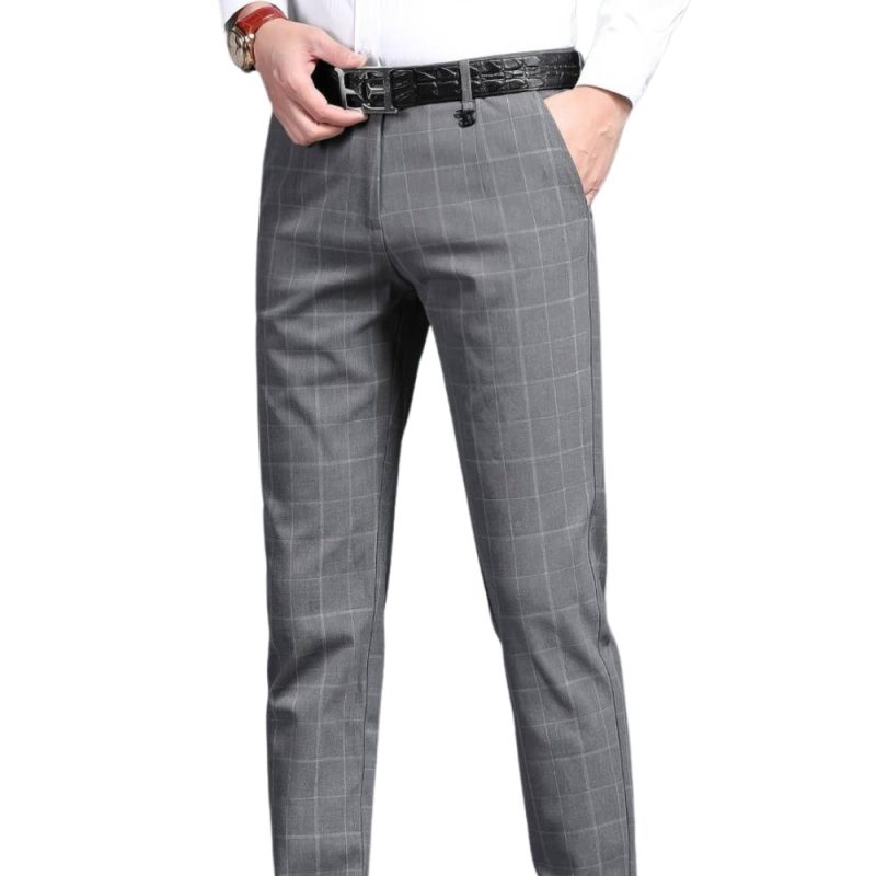 Pantalon Écossais Professionnel Homme Gris