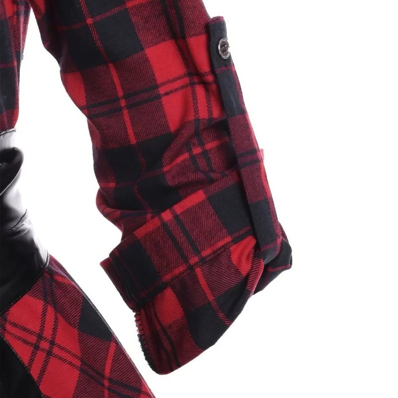 Robe Tartan Manches Longues Rouge Et Noir